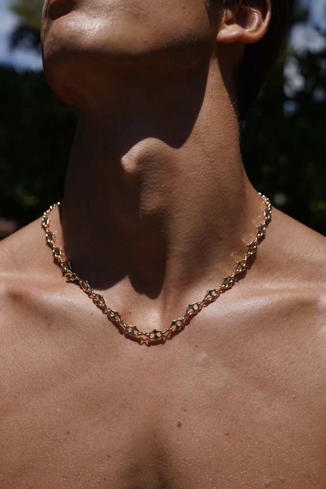 Collar Gold Wolf Eslabones en Oro 18k, Joyería Luison