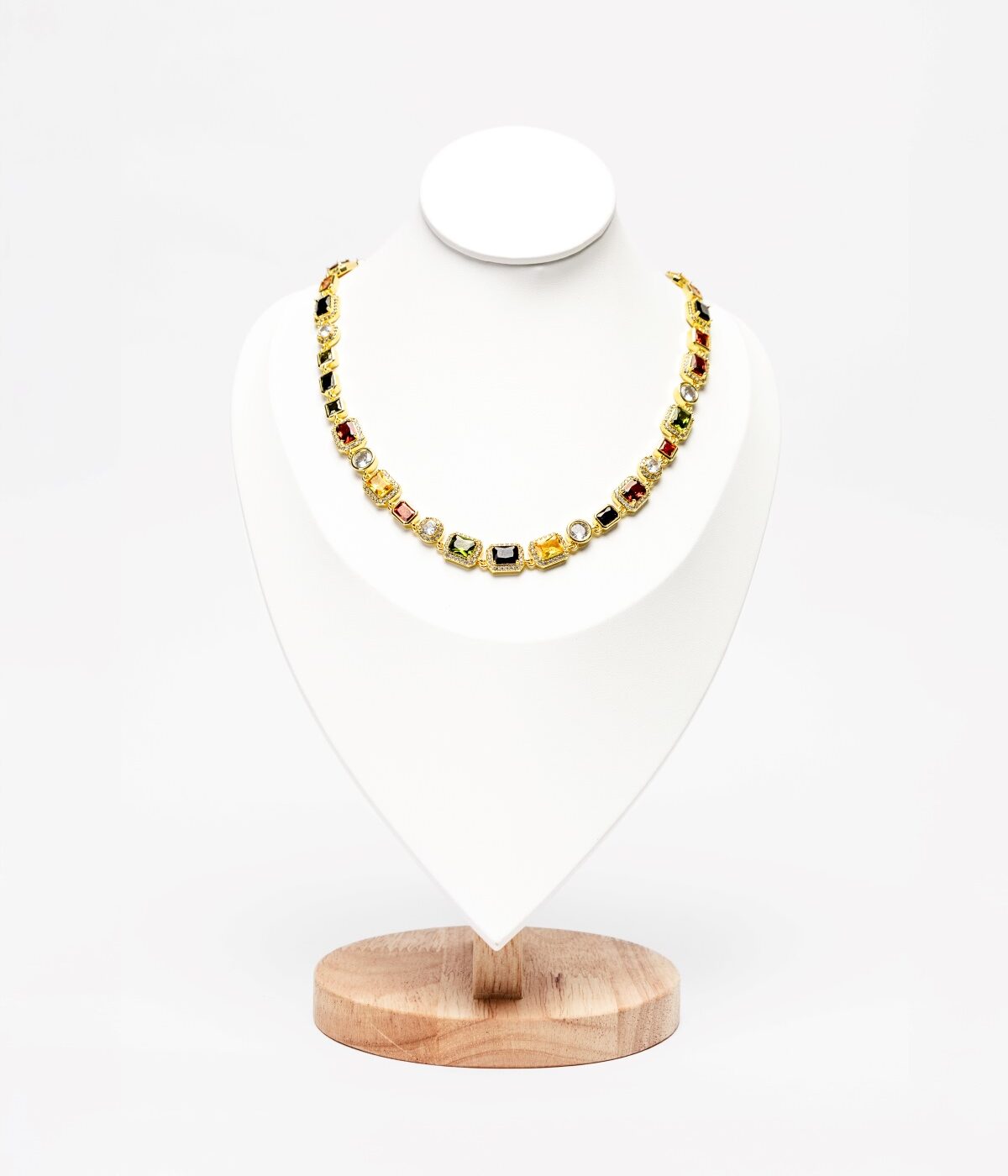 Collar de Piedras Preciosas en Oro 18K, Luison