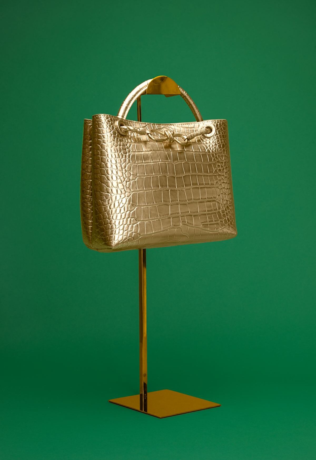 Bolso Cruzado de Cuero Dorado - Diseño Exclusivo | LUISON